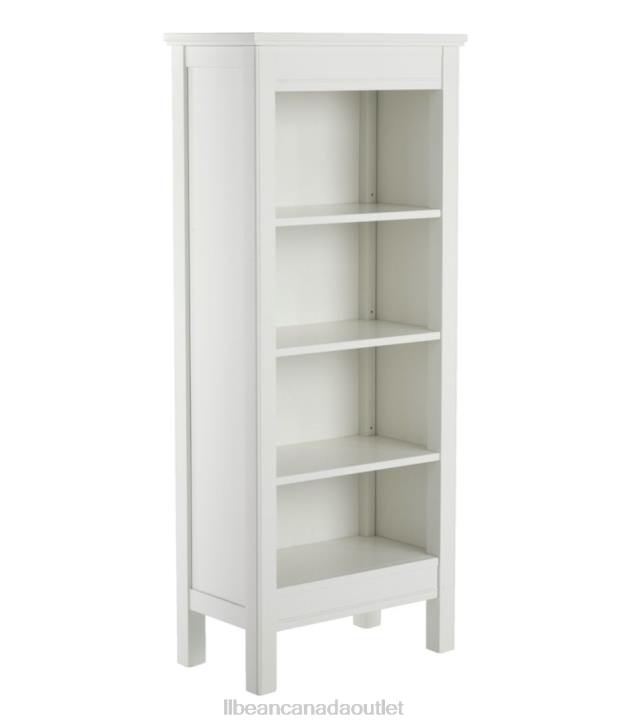 Indoor Furniture Paperwhite H8XZ2867 Painted Farmhouse Four-Shelf Bookcase Unisex L.L.Bean