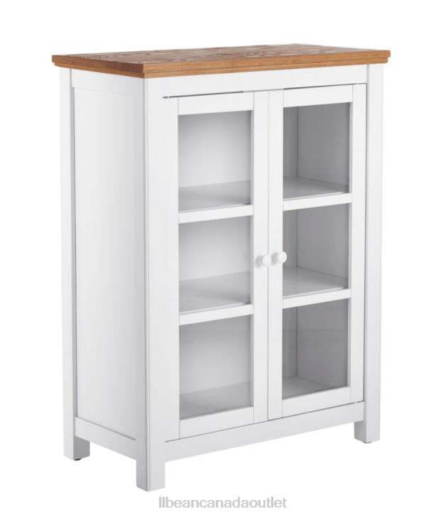 Indoor Furniture Paperwhite H8XZ2896 Painted Farmhouse Cabinet Wood Top Unisex L.L.Bean