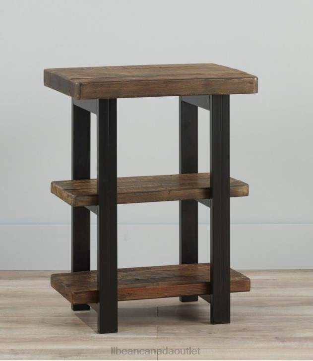 Indoor Furniture Rustic Natural H8XZ2850 Rough Pine End Table Unisex L.L.Bean