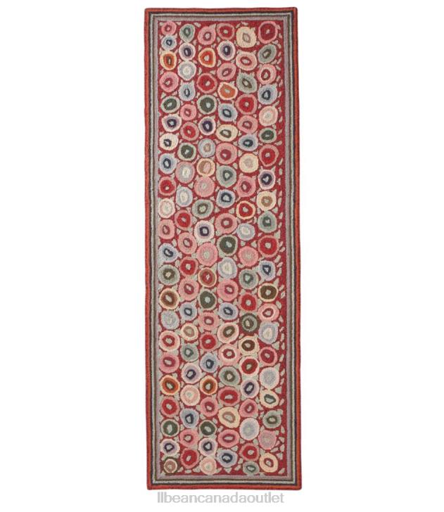 Home Goods Bright Coins H8XZ4565 Wool Hooked Runner Coins Unisex L.L.Bean