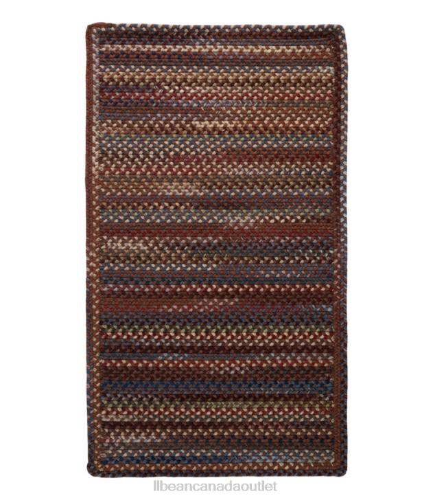 Home Goods Chestnut H8XZ2739 Braided Wool Rug Horizontal Braid Unisex L.L.Bean