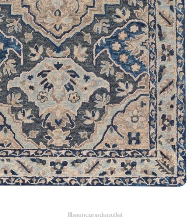 Home Goods Ink H8XZ2869 Diamond Floral Wool Tufted Rug Unisex L.L.Bean