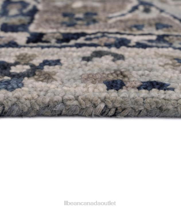 Home Goods Ink H8XZ2869 Diamond Floral Wool Tufted Rug Unisex L.L.Bean