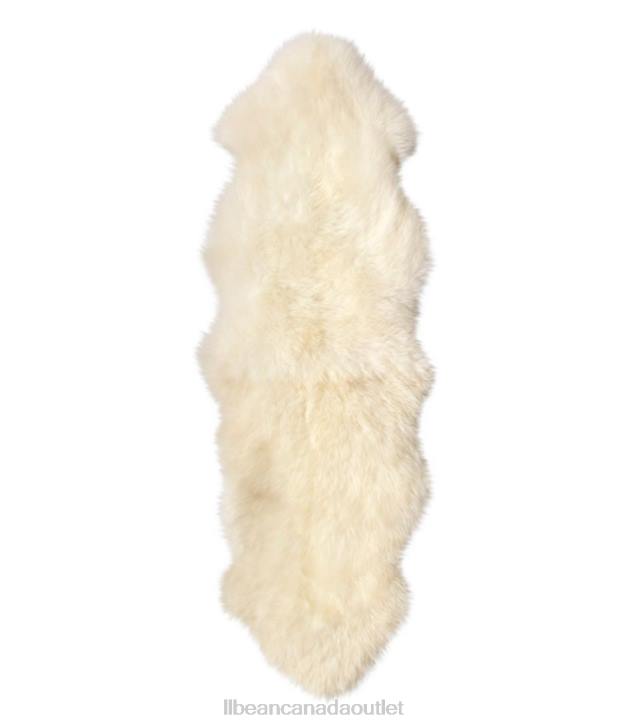 Home Goods Ivory H8XZ4532 Double Sheepskin Rug Unisex L.L.Bean