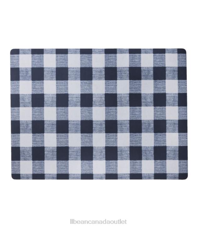 Home Goods Navy/Sea Salt H8XZ4379 Office Chair Mat Plaid Unisex L.L.Bean