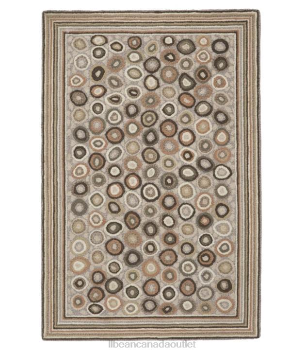 Home Goods Neutral Coins H8XZ5512 Wool Hooked Rug Coins Unisex L.L.Bean