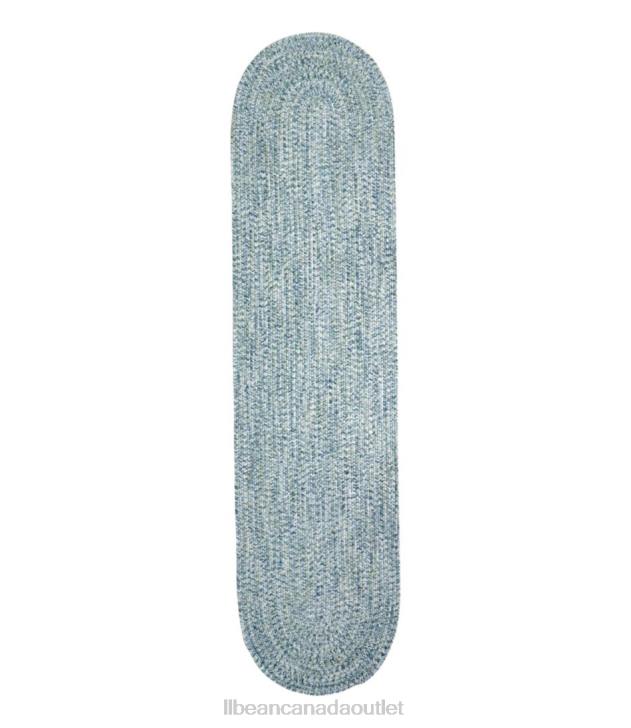 Home Goods Ocean H8XZ2796 All-Weather Braided Runner Concentric Pattern Oval Unisex L.L.Bean