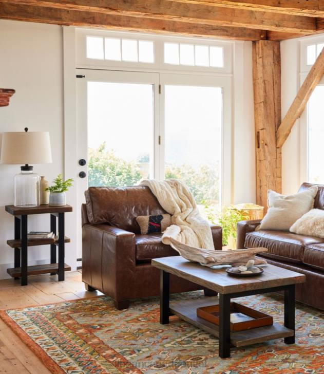 Home Goods Slate H8XZ2821 Bordered Medallion Wool Tufted Rug Unisex L.L.Bean