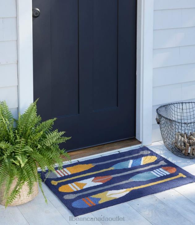 Home Goods Multi H8XZ2635 Indoor/Outdoor Vacationland Rug Paddles Unisex L.L.Bean