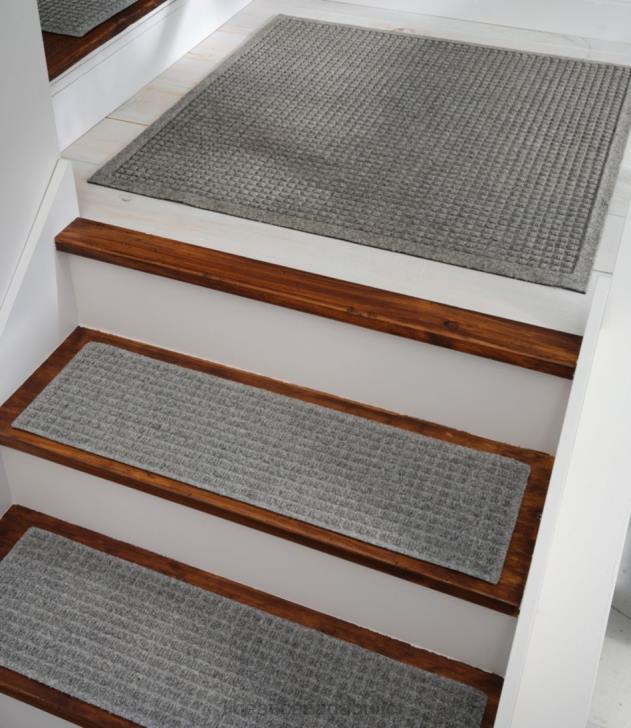 Home Goods Blue H8XZ7252 Everyspace Recycled Waterhog Mat Stair Treads Set of Four Unisex L.L.Bean
