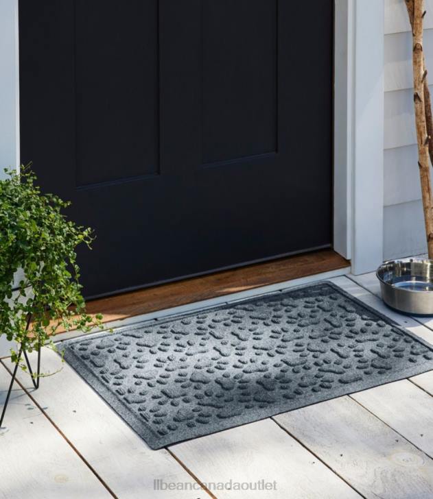 Home Goods Bluestone H8XZ5268 Recycled Waterhog Dog Mat Scattered Paws Unisex L.L.Bean