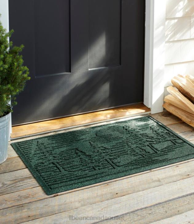 Home Goods Bluestone H8XZ5506 Everyspace Recycled Waterhog Doormat Pine Trees Unisex L.L.Bean