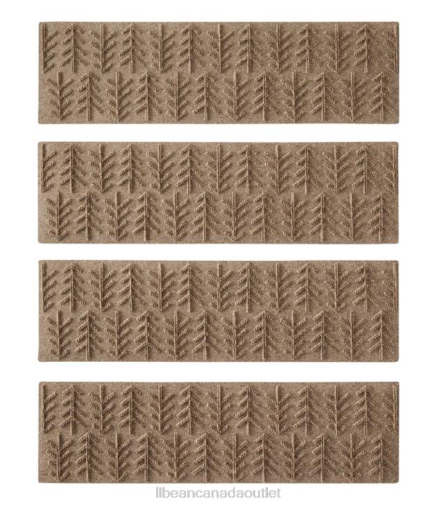 Home Goods Camel H8XZ4427 Everyspace Recycled Waterhog Mat Set of Four Unisex L.L.Bean