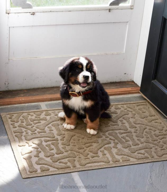 Home Goods Charcoal H8XZ4380 Recycled Waterhog Dog Placemat Dog Bone Personalized Unisex L.L.Bean