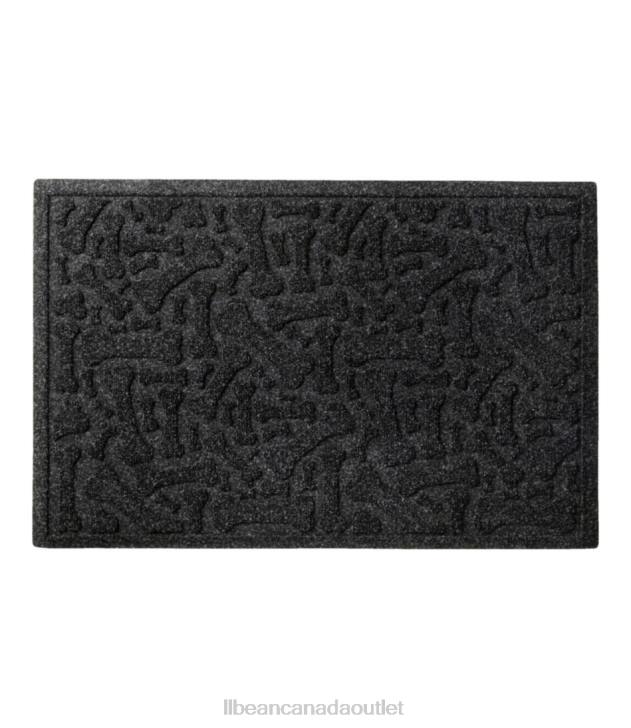 Home Goods Charcoal H8XZ4438 Recycled Waterhog Scattered Bones Mat Unisex L.L.Bean