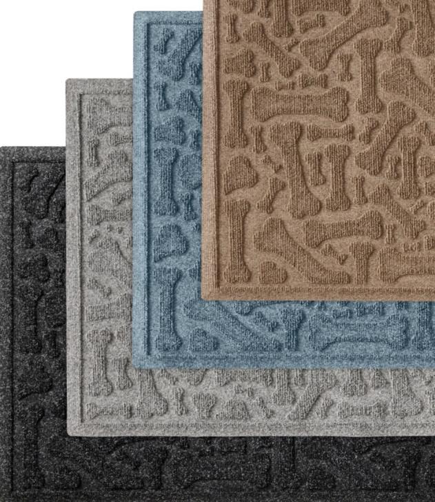 Home Goods Charcoal H8XZ4438 Recycled Waterhog Scattered Bones Mat Unisex L.L.Bean