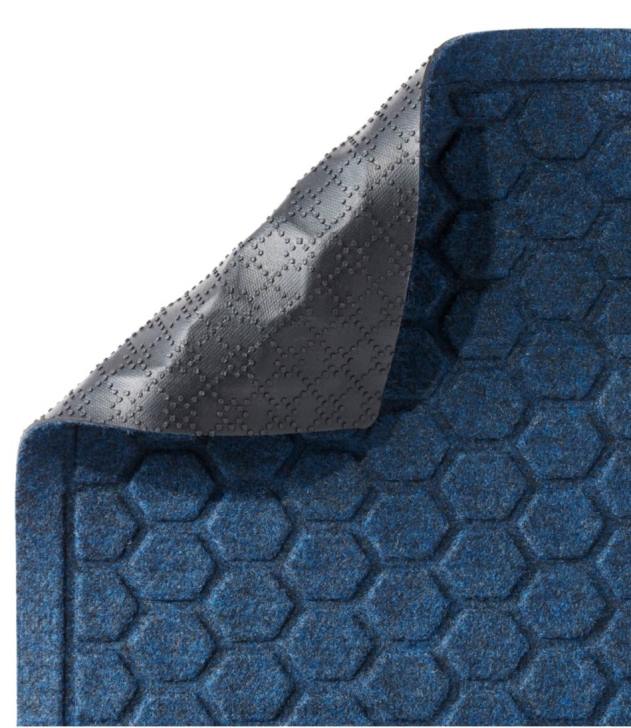 Home Goods Charcoal H8XZ4457 Washable Waterhog Mat Set of Four Unisex L.L.Bean