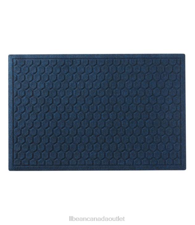 Home Goods Dark Blue H8XZ5522 Washable Waterhog Doormat Honeycomb Unisex L.L.Bean