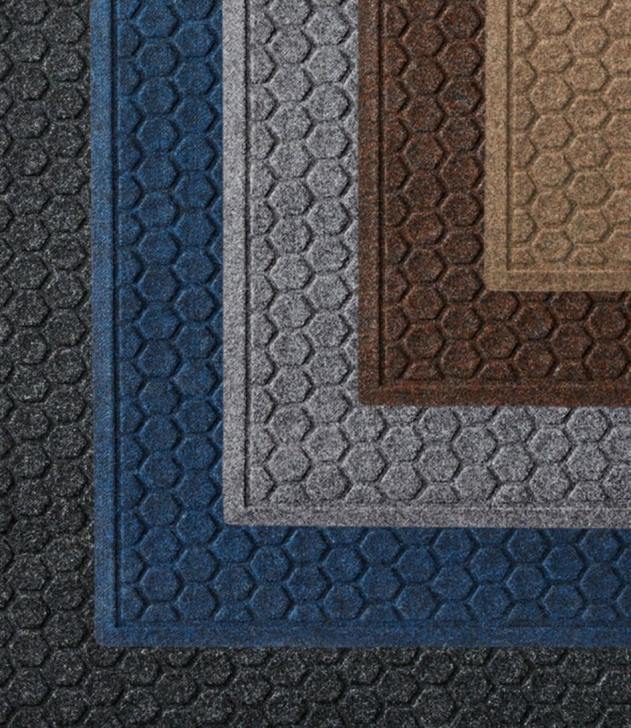 Home Goods Dark Blue H8XZ5584 Washable Waterhog Runner Honeycomb Unisex L.L.Bean