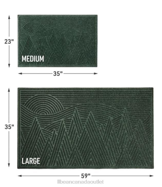 Home Goods Evergreen H8XZ4325 Everyspace Recycled Waterhog Doormat Mountain Scene Unisex L.L.Bean