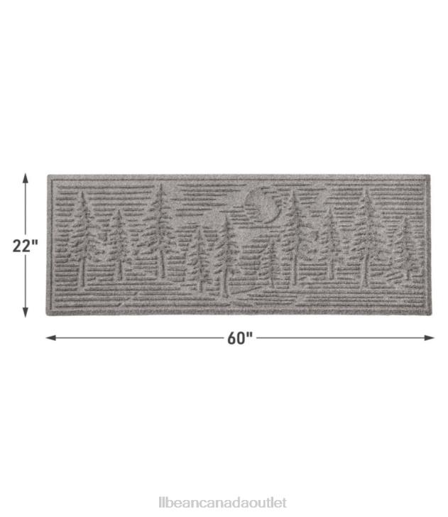 Home Goods Evergreen H8XZ4430 Everyspace Recycled Waterhog Runner Pine Trees Unisex L.L.Bean