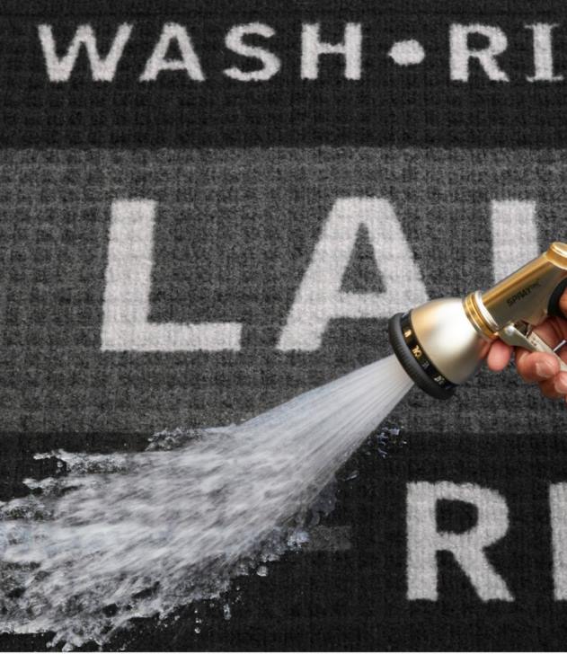 Home Goods Indigo H8XZ2661 Heavyweight Recycled Waterhog Laundry Room Mat Runner Unisex L.L.Bean