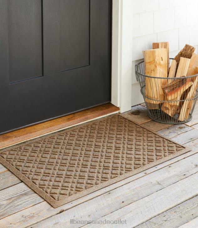 Home Goods Khaki H8XZ4358 Heavyweight Recycled Waterhog Doormat Plaid Unisex L.L.Bean