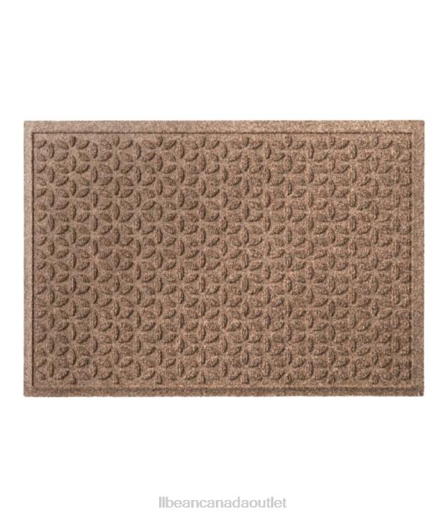 Home Goods Khaki H8XZ4372 Heavyweight Recycled Waterhog Doormat Blooming Circles Unisex L.L.Bean