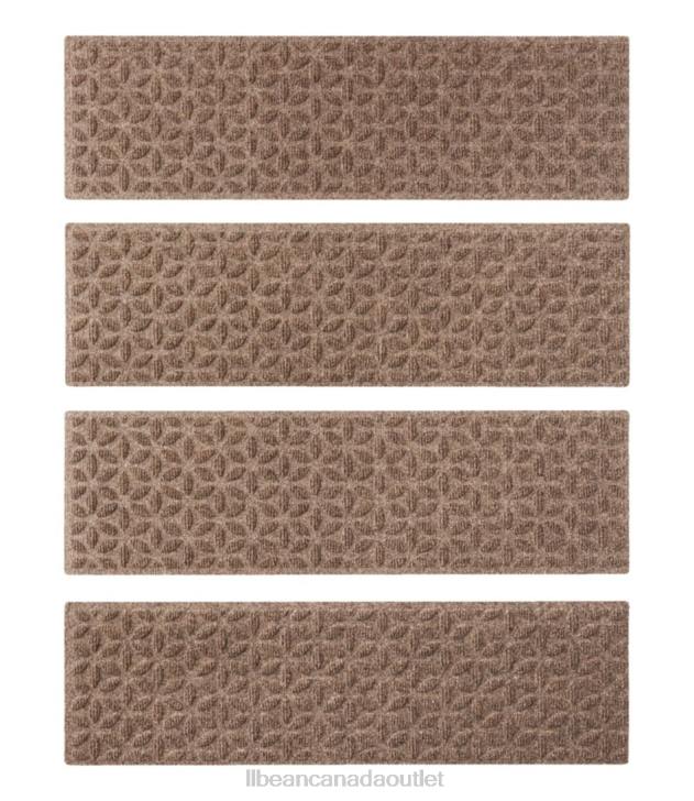 Home Goods Khaki H8XZ4448 Heavyweight Waterhog Mat Set of Four Unisex L.L.Bean