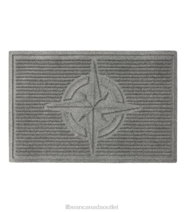Home Goods Medium Gray H8XZ4422 Everyspace Recycled Waterhog Doormat Compass Rose Unisex L.L.Bean
