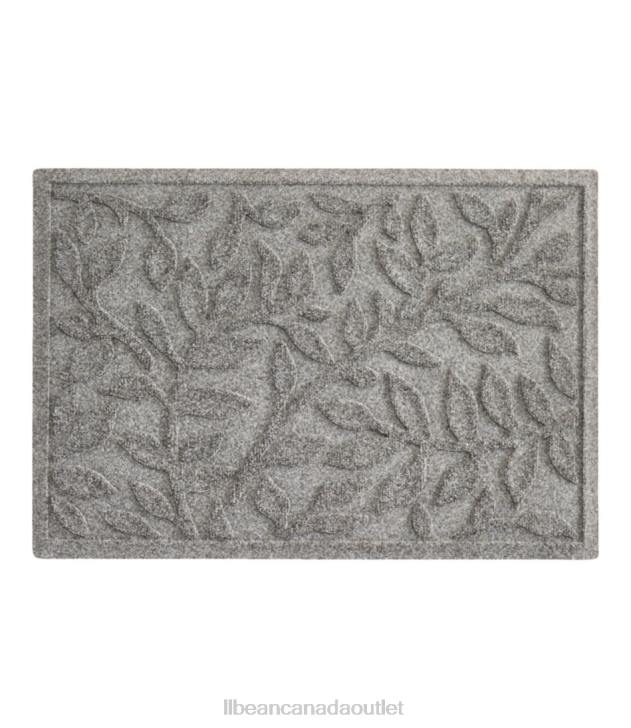 Home Goods Medium Gray H8XZ6289 Heavyweight Recycled Waterhog Doormat Woodland Leaf Unisex L.L.Bean