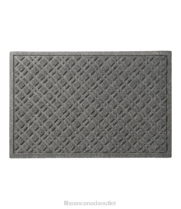 Home Goods Medium Gray H8XZ6297 Heavyweight Recycled Waterhog Doormat Plaid Unisex L.L.Bean