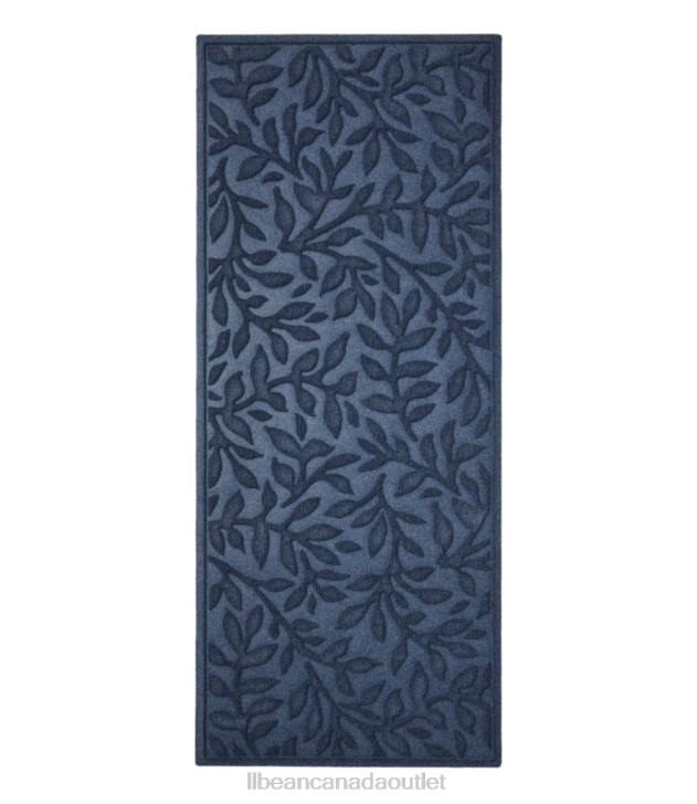 Home Goods Moonlight Blue H8XZ2608 Heavyweight Recycled Waterhog Mat Runner Woodland Leaf Unisex L.L.Bean