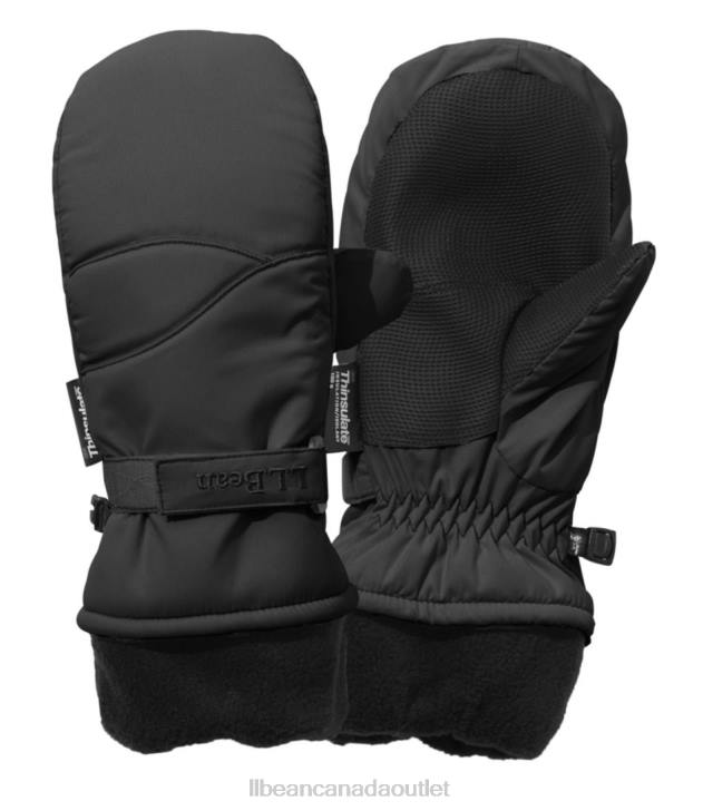 Clothing Classic Black H8XZ3016 Cold Buster Waterproof Mittens Kids L.L.Bean