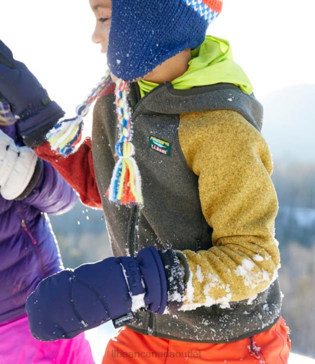 Clothing Classic Black H8XZ3016 Cold Buster Waterproof Mittens Kids L.L.Bean