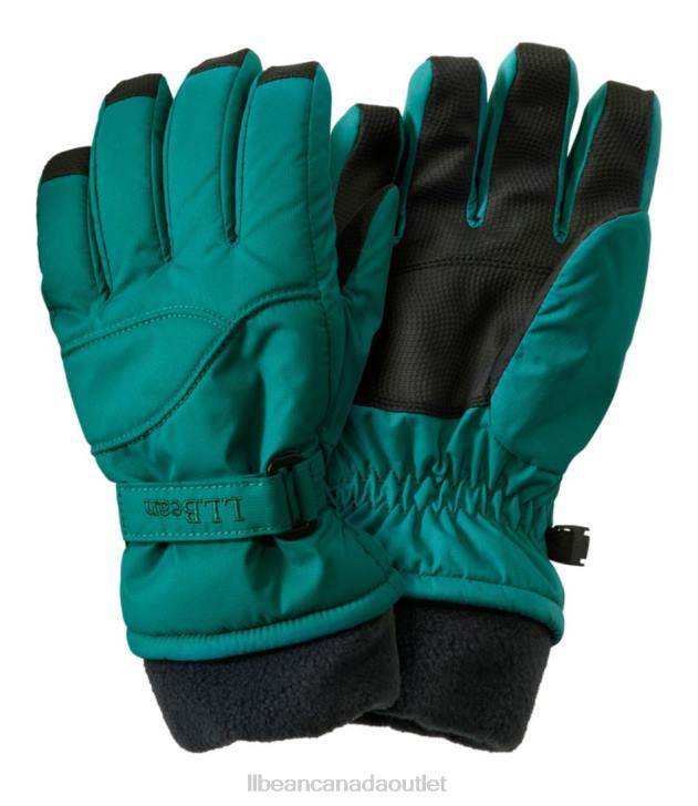 Clothing Warm Teal H8XZ97 Cold Buster Waterproof Gloves Kids L.L.Bean