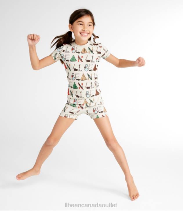 Clothing Blue-Green H8XZ5890 Organic Cotton Fitted Pajamas Kids L.L.Bean