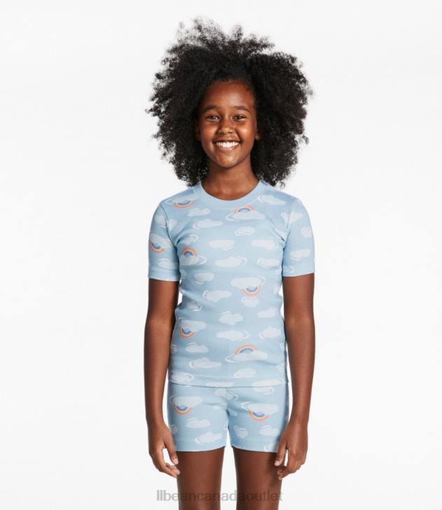 Clothing Blue-Green H8XZ5890 Organic Cotton Fitted Pajamas Kids L.L.Bean
