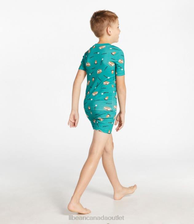 Clothing Silver Birch Outdoors H8XZ418 Organic Cotton Fitted Pajamas Kids L.L.Bean