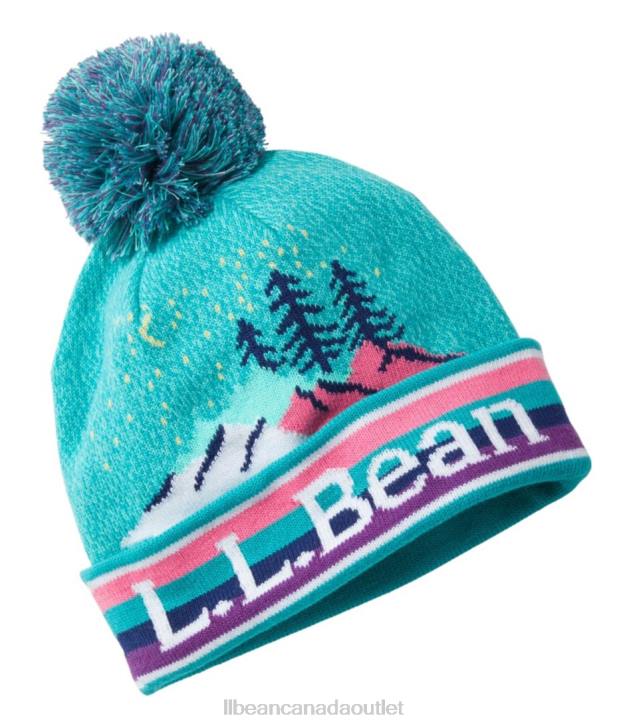 Clothing Bright Teal H8XZ666 Pom Hat Kids L.L.Bean