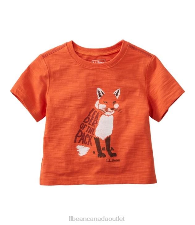 Clothing Peak Orange Fox H8XZ475 Graphic Tee Kids L.L.Bean