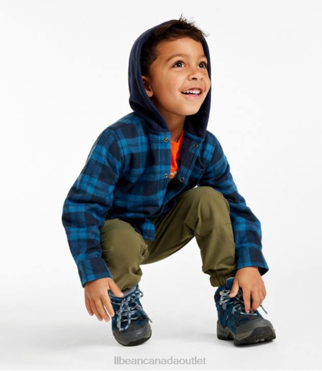 Clothing Treeline H8XZ4661 Fleece-Lined Flannel Shirt Kids L.L.Bean