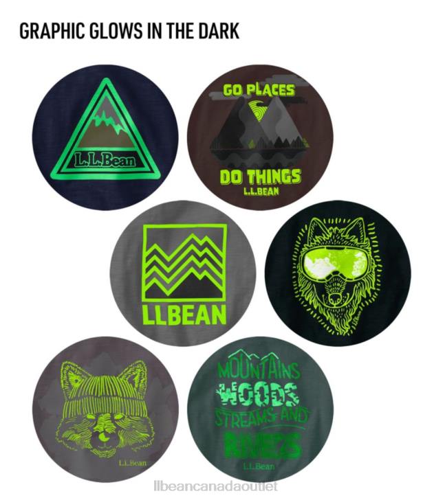 Clothing Lawn Green Hiking Bear H8XZ4921 Graphic Tee Kids L.L.Bean