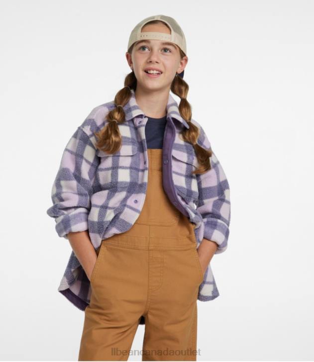 Clothing Ochre H8XZ3071 Cozy Fleece Shirt Jacket Kids L.L.Bean