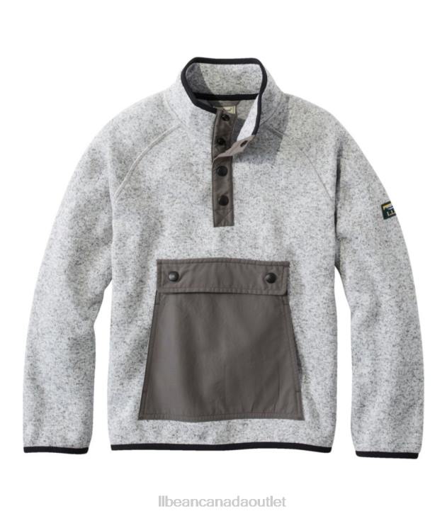 Clothing Pewter H8XZ3038 Sweater Fleece Kids L.L.Bean