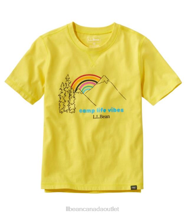 Clothing Yellow Sun Camp Life Vibes H8XZ446 Organic Short-Sleeve Tee Kids L.L.Bean