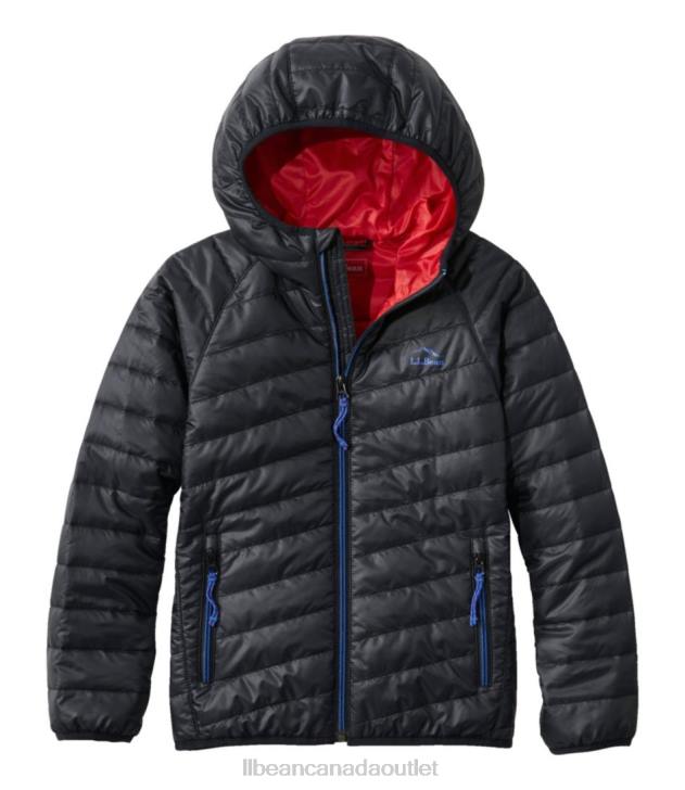 Outerwear Black H8XZ3654 Primaloft Packaway Hooded Jacket Kids L.L.Bean