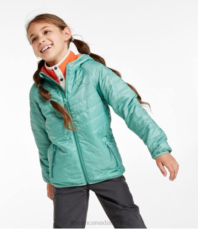 Outerwear Marine Blue H8XZ889 Primaloft Packaway Hooded Jacket Kids L.L.Bean