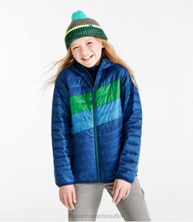 Outerwear Orange/Guide Gold H8XZ874 Primaloft Packaway Hooded Jacket Kids L.L.Bean