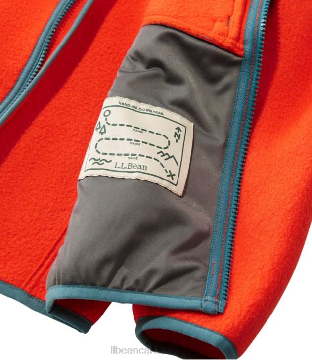 Outerwear Orange H8XZ883 Retro Mountain Classic Fleece Jacket Kids L.L.Bean
